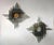Biancardi and Jordan Hammered Glass Silver Iron Star Sconces by Biancardi, Italy, 1970s, Set of 3 For Sale - Image 4 of 17