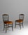 1880s French Napoleon III Chiavari Chairs In Ebonized Wood & Upholstery - A Pair For Sale - Image 17 of 18