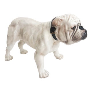 Early 20th Century Royal Doulton Bulldog Porcelain Figurine For Sale