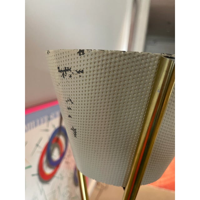Pair of Gerald Thurston Lightolier Tripod Floor Lamps, Early 50s Design For Sale - Image 9 of 12