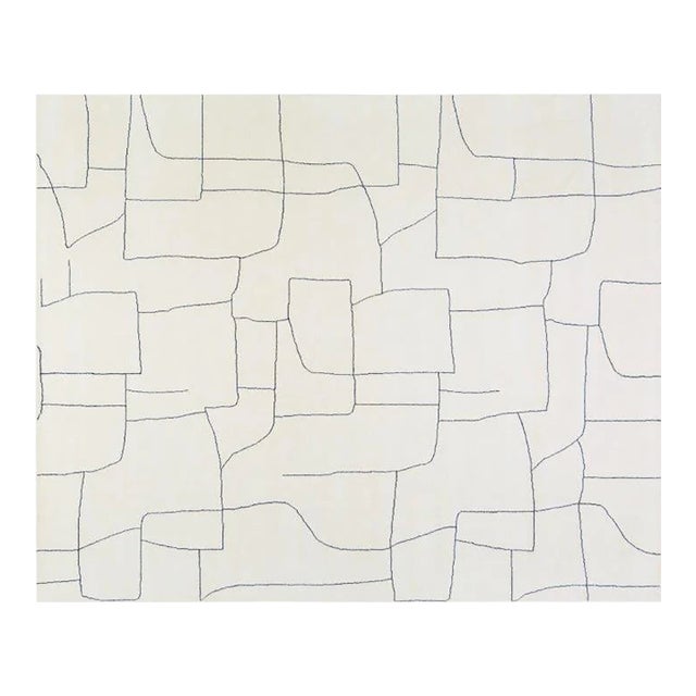 Moroccan Azilal Hand Knotted Wool Rug,8'1"X10' For Sale