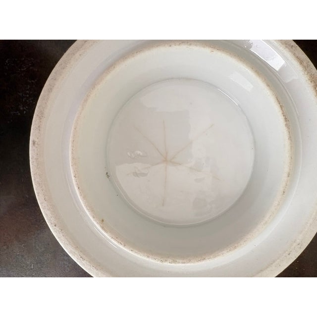 Antique French White Porcelain Soup Tureen With Pinecone Finial For Sale - Image 10 of 11