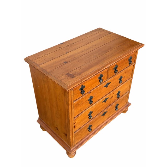 Milling Road by Baker Furniture 19th Century Antique Pine William & Mary Dresser Set, 2 Pieces For Sale - Image 10 of 10