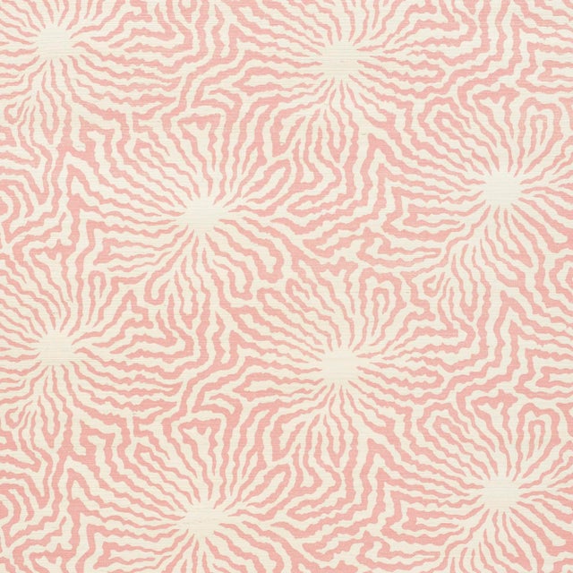 Schumacher Sample - Schumacher X Celerie Kemble Flower Shock Wallpaper in Peony For Sale - Image 4 of 5