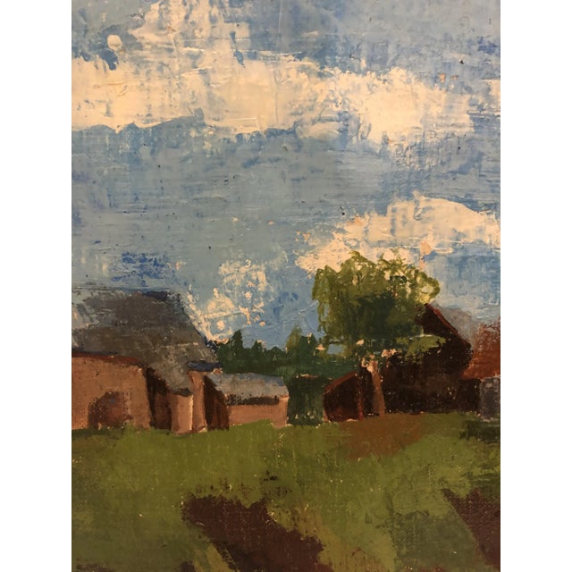 Jean-Jacques Boimond, Paysage de Moneuse, Oil on Canvas, Framed For Sale - Image 5 of 11