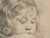 Modern Heinrich Pforr, Girl with Curls Sketch, 1890s, Oil Painting on Canvas For Sale - Image 3 of 9