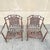 Late 20th Century Cast Aluminum Basket Weave Lattice Patio Outdoor Rocking Lounge Chairs - A Pair For Sale - Image 4 of 10