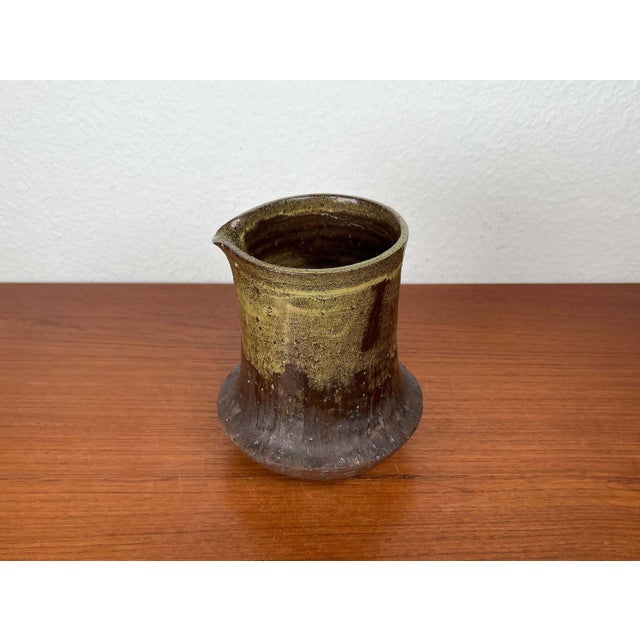 Mid-Century Modern Mid-Century Modern Danish Studio Pottery Carafe Vase from Poul Havgaard, Faaborg, 1960s For Sale - Image 3 of 18