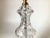 Hollywood Regency A Pair of Water Clear Crystal Table Lamps Hollywood Regency For Sale - Image 3 of 8