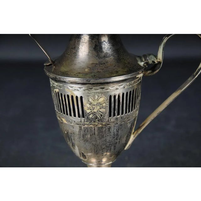 Silver Sterling Sugar Box with Spoon by George Nathan & Ridley Hayes, England, Set of 2 For Sale - Image 5 of 11