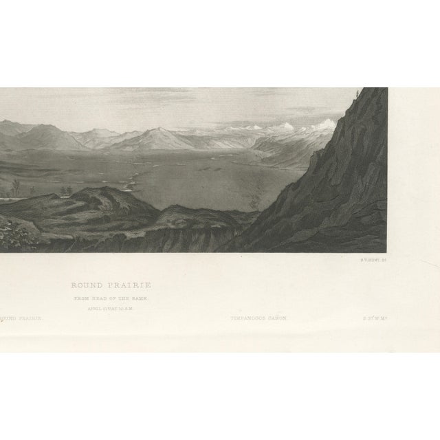 F.W. Egloffstein, Utah Landscape, Round Prairie & Timpanogos Valley, 1861, Print For Sale - Image 6 of 10