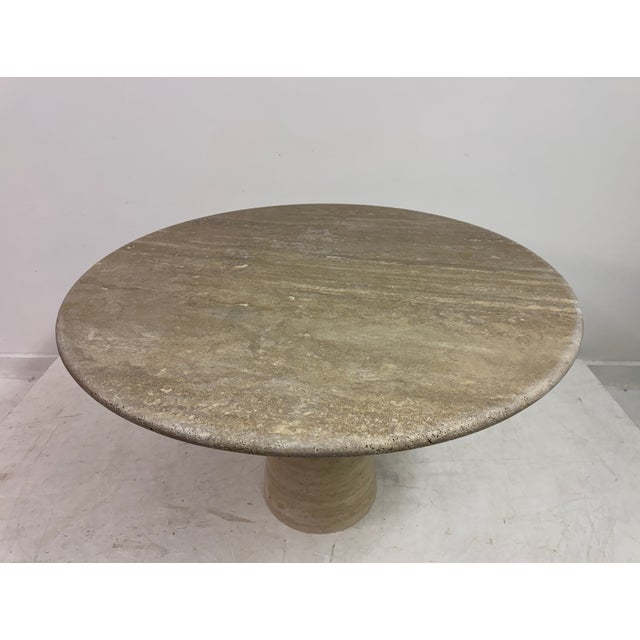 Stone Italian Travertine Dining Table, 2010s For Sale - Image 7 of 13