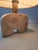 Vintage table lamp with an elephant-shaped travertine base, designed by Fratelli Mannelli. Made in Signa, Italy, 1970s....