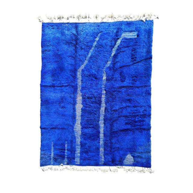 Moroccan Beni Mrirt Rug in Handmade Wool, 2010s For Sale - Image 10 of 10