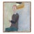 1948 Mid-Century Modern 'Waiting by the Window' Vintage Original Semi-Abstract Portrait Oil Painting by Swedish Artist Rune Janson (1918-2004), Framed For Sale