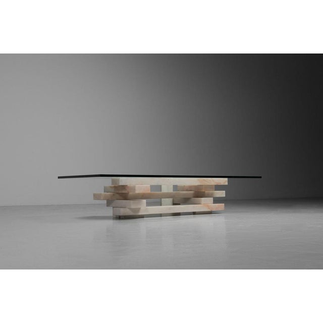 Marble Coffee Table by Willy Ballez, Belgium, 1979 For Sale - Image 6 of 18