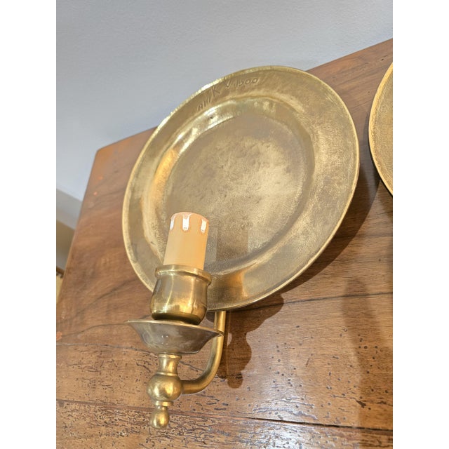 Gold Vintage Bronze Wall Lights from Ari KV 1500, 1920s, Set of 2 For Sale - Image 8 of 12