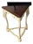 VTG French Provincial Triangular End Table Painted Side Table For Sale