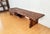 2020s Hand-Made Modern Low Walnut Media Console Table or Tv Table For Sale - Image 5 of 9