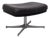 Black Leather Ottoman from Walter Knoll, Germany, 1970s For Sale