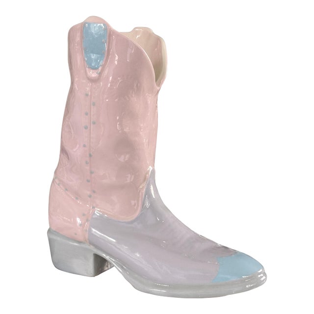 Vintage Studio Art Cowboy Boot For Sale