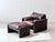 Set of Maralunga Armchair and Ottoman in Leather by Vico Magistretti for Cassina, Italy, 1970s For Sale - Image 18 of 18
