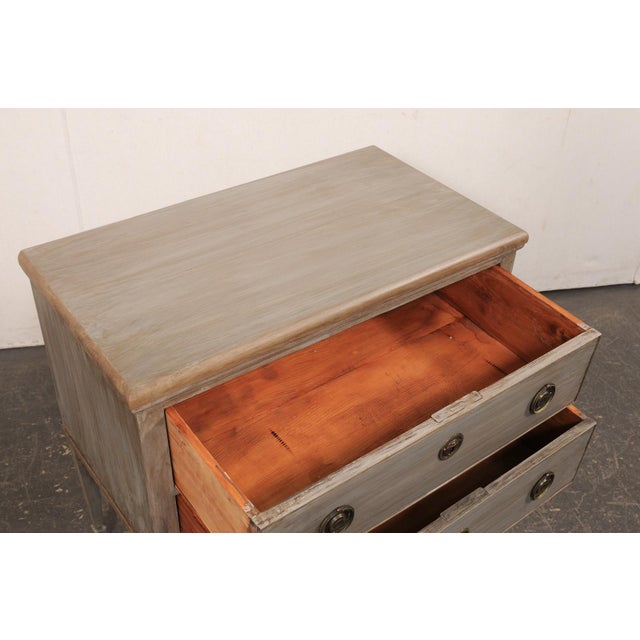 19th Century French Painted 2-Drawer Chest, 19th C. For Sale - Image 5 of 12