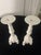 Ceramic Vintage Napcoware Provincial White Ceramic Candlesticks For Sale - Image 7 of 9