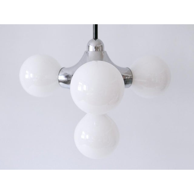 Mid-Century Modern Atomic Pendant Lamp by Gebrüder Cosack, Germany, 1970s For Sale - Image 11 of 18
