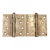 Pair of Vintage 4 X 4 In. Brass Plated Steel Door Hinges For Sale