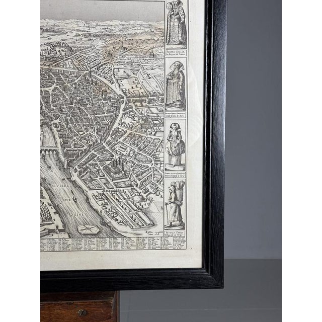 Framed Map of Paris For Sale - Image 5 of 18