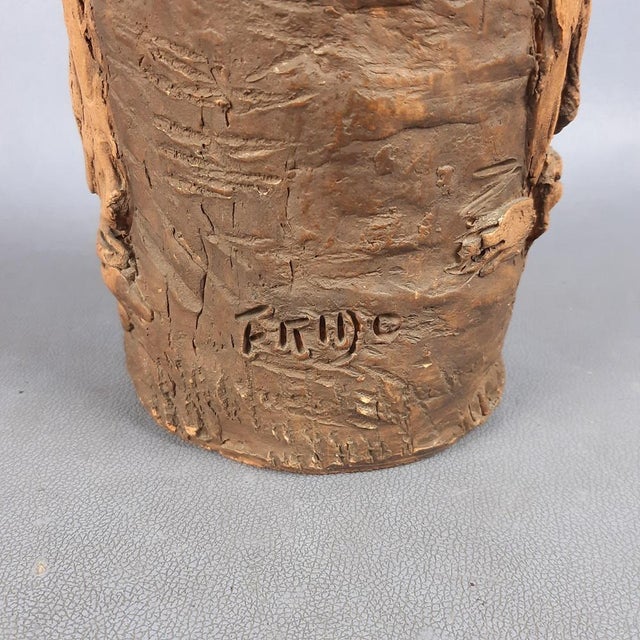 Vintage Terracotta Vase by Graziani Frido Pietrasanta, 1970s For Sale - Image 12 of 14