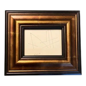 1980’s Vintage Robert Cooke Abstract Pen & Ink Drawing