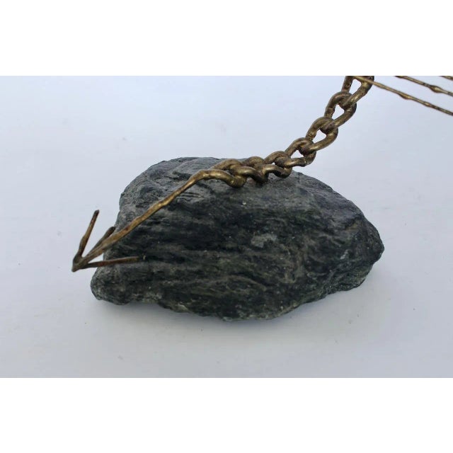 Brian Bijan Hot Air Balloon Table Top Sculpture in Copper, Brass & Stone For Sale - Image 12 of 12