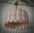 Metal Mid-Century Round Pink Murano Glass and Brass Chandelier For Sale - Image 7 of 11