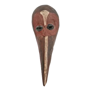 Vintage Mid 20th Century Baga Nimba Bird Mask