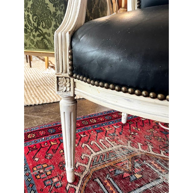 Textile 19th Century Louis XVI-Style Armchair For Sale - Image 7 of 7