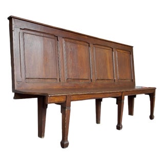 19th Century Oak Bench For Sale