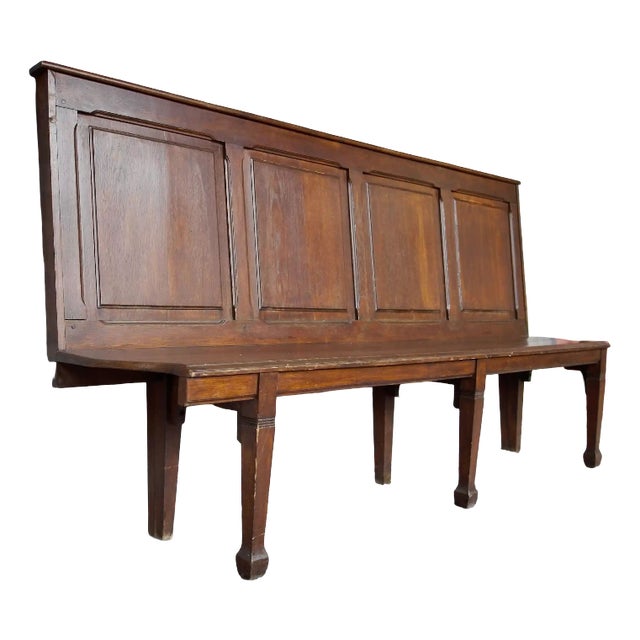19th Century Oak Bench For Sale