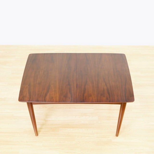 Wood 1960s Mid Century English Walnut Extending Dining Table For Sale - Image 7 of 10