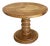 Round Sculptural Pine Pedestal Table, Denmark, 1970s For Sale