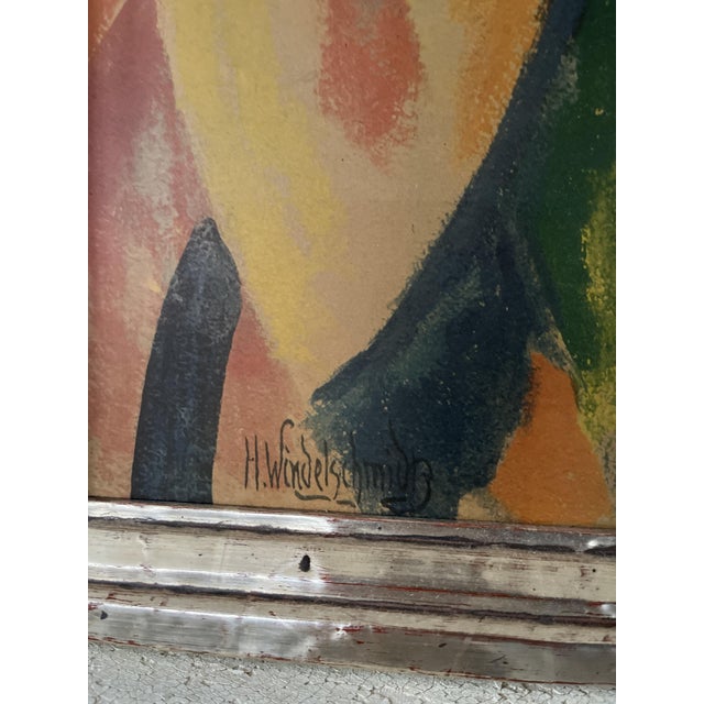 Modern Heinrich Windelschmidt, The Madonna and Child, 1960s, Oil Painting on Panel, Framed For Sale - Image 3 of 8