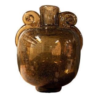 Vintage Czechoslovakian Art Glass Vase Designed by Vlasta Lichtágová for the Beránek Glassworks (Sklárna Beránek) For Sale