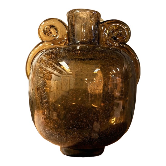 Vintage Czechoslovakian Art Glass Vase Designed by Vlasta Lichtágová for the Beránek Glassworks (Sklárna Beránek) For Sale