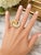 1970s Italian 18k Gold Diamond Swirl Cocktail Ring, 2.75 Carats, Size 7.5 For Sale - Image 16 of 16