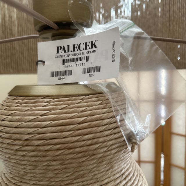 American Palecek Kona Outdoor Floor Lamp For Sale - Image 3 of 6