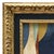Various Artists Contemporary Abstract Oil Painting in Vintage Navy Blue Painted Frame For Sale - Image 4 of 6