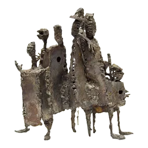 Unknown, Mid Century Modern Brutalist Welded Expressionist Sculpture