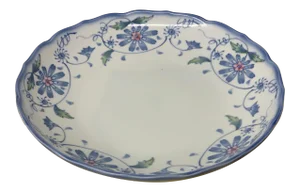 Antique 1900 Japanese Meiji Imari Porcelain Scalloped Dish