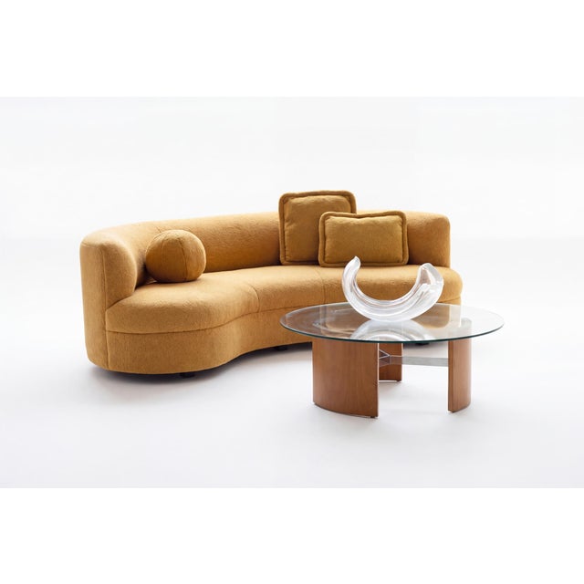 John Mascheroni John Mascheroni Curved Sofa For Sale - Image 4 of 9